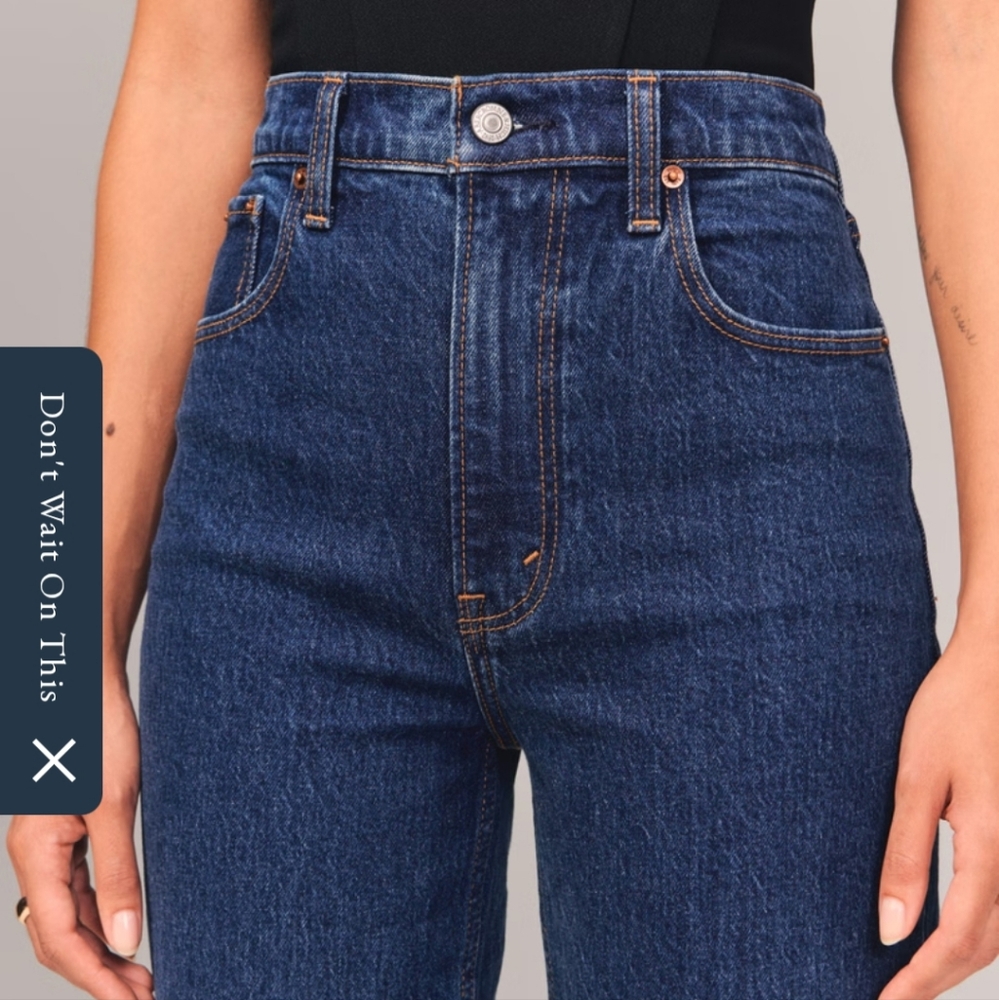 Abercrombie And Fitch 90s Ultra High Rise Jeans - Picture 3 of 6